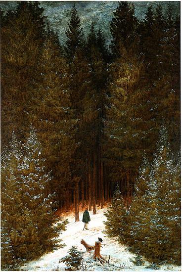 Der Chasseur im Walde, Caspar David Friedrich